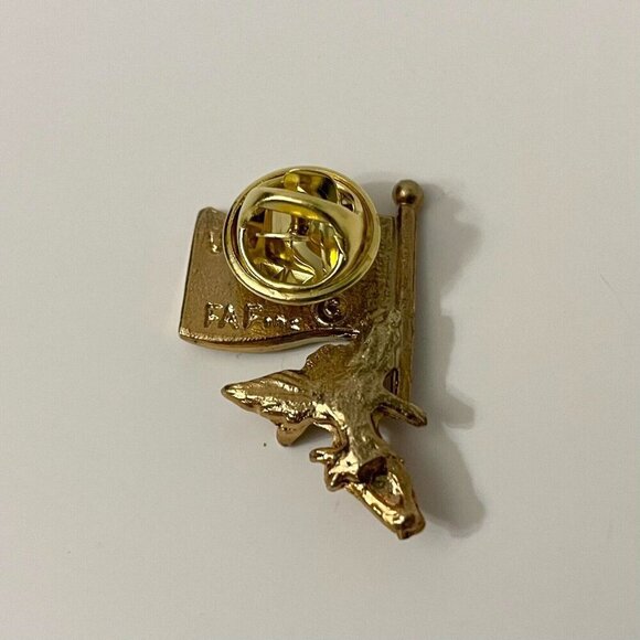 Vintage Angel with US American Flag Patriotic Pin - Picture 3 of 8